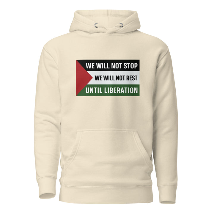 Men Hoodie - We Will Not Stop, Cotton Heritage M2580 I Unisex Premium Pullover Hoodie Bone