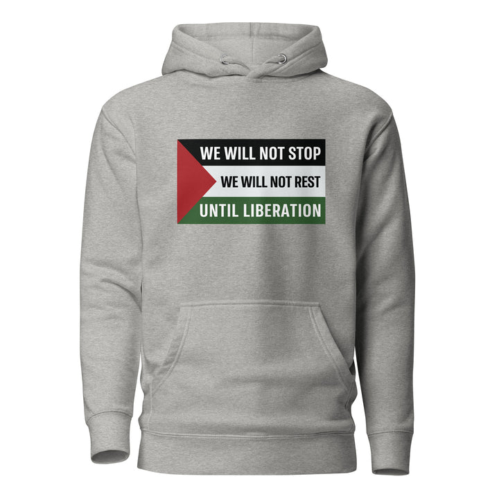 Men Hoodie - We Will Not Stop, Cotton Heritage M2580 I Unisex Premium Pullover Hoodie Carbon Grey