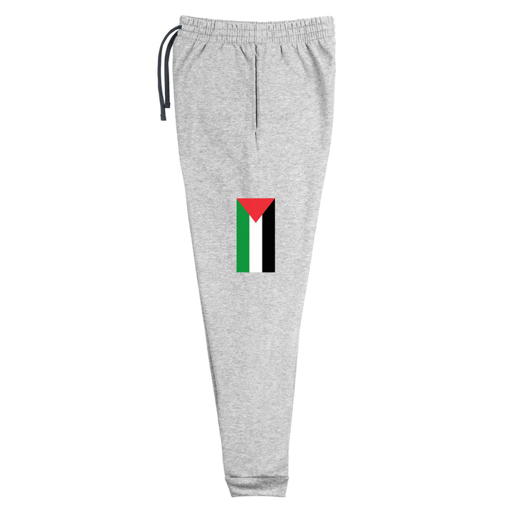 Men Joggers - Palestine Flag, Heather Left Leg