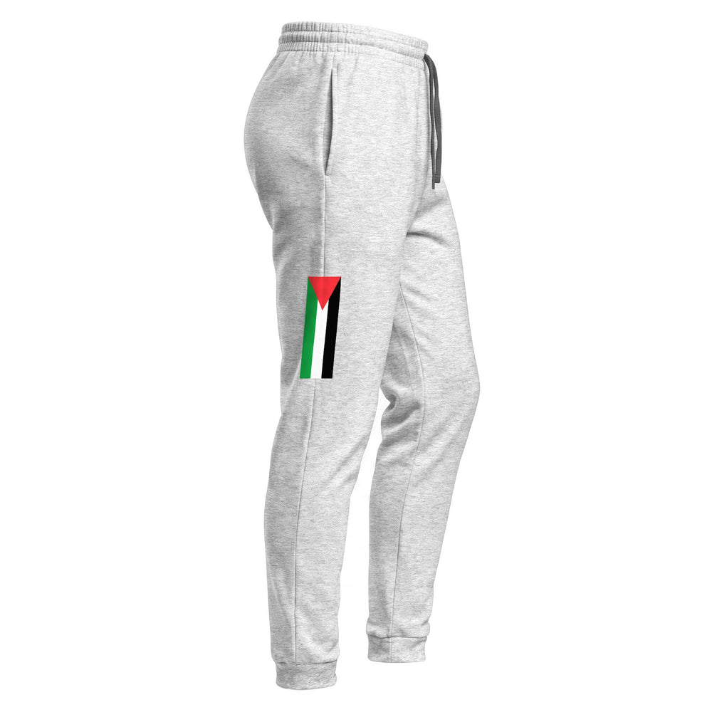 Men Joggers - Palestine Flag, Heather Right Leg