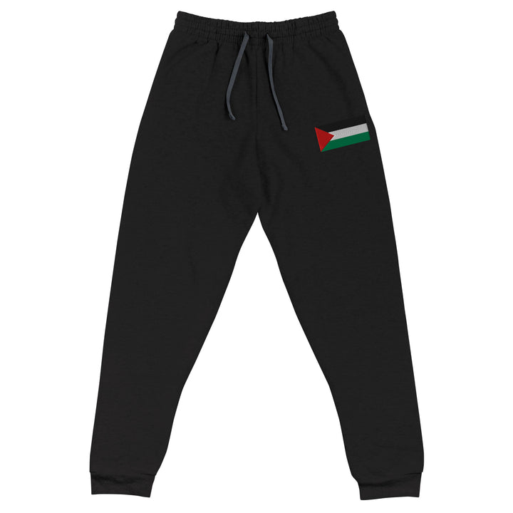 Men Joggers - Palestine Flag, Black