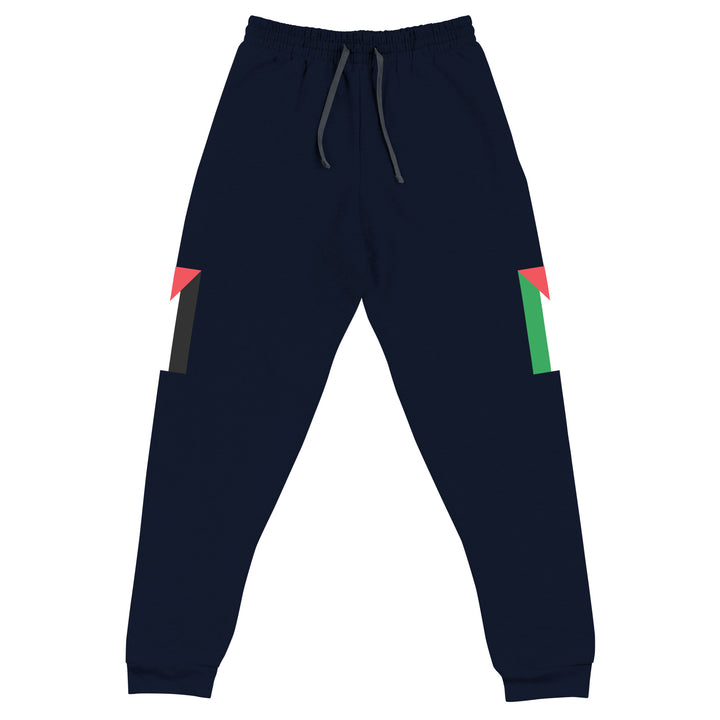 Men Joggers - Palestine Flag, J. Navy