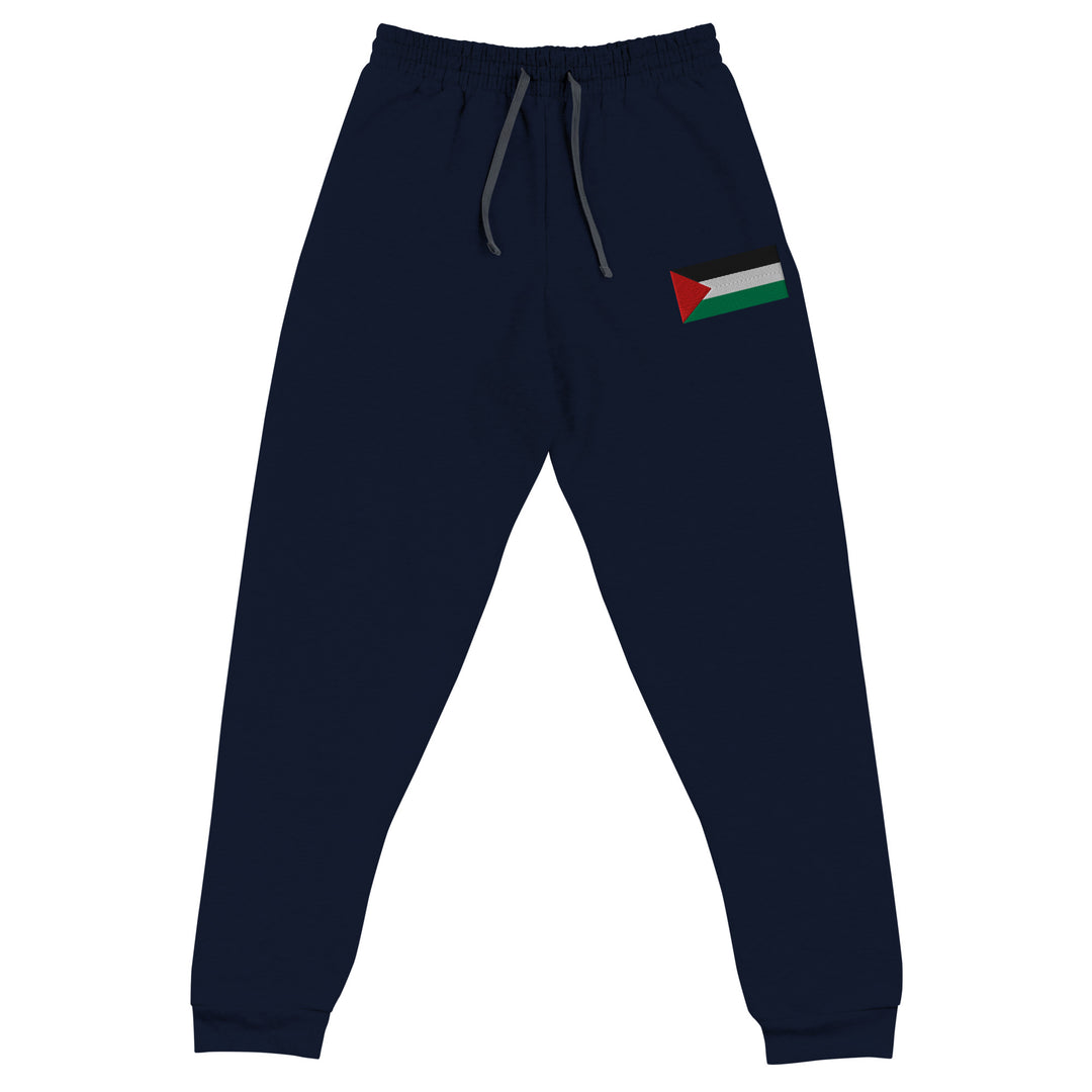 Men Joggers - Palestine Flag, J. Navy