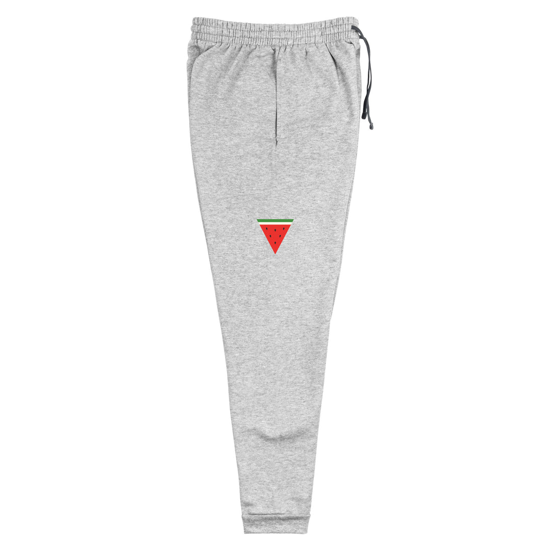 Men Joggers - Triangle Watermelon, Heather Right Leg