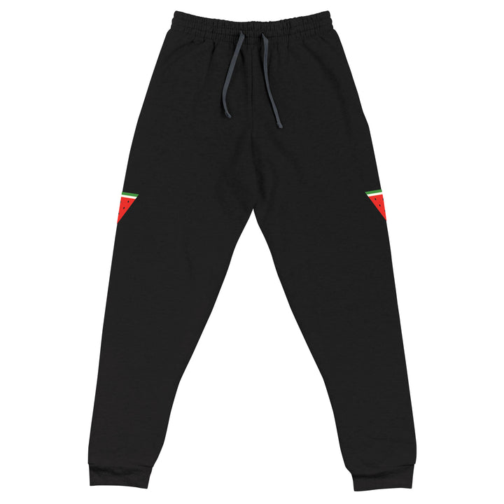 Men Joggers - Triangle Watermelon, Black