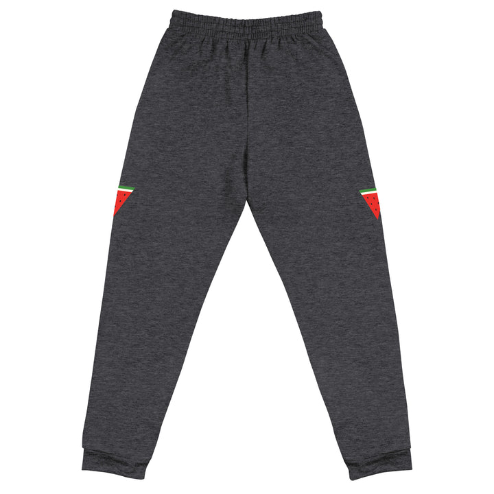 Men Joggers - Triangle Watermelon, Black Heather