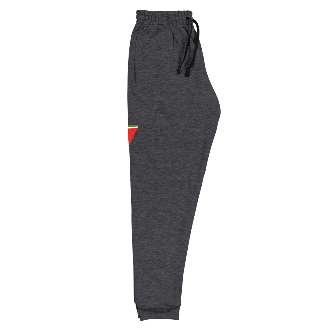 Men Joggers - Triangle Watermelon, Black Heather