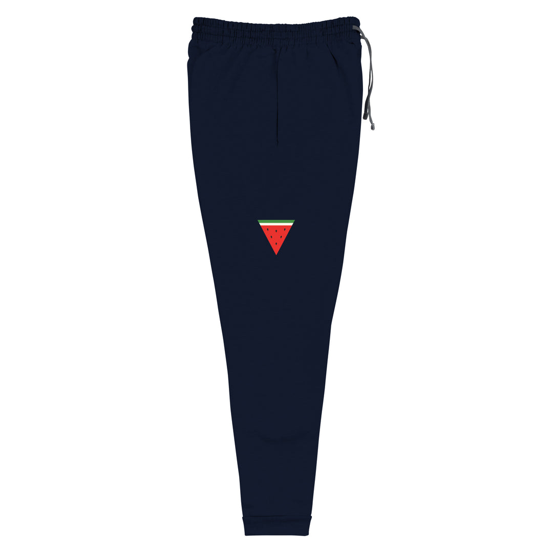 Men Joggers - Triangle Watermelon, J. Navy Right Leg
