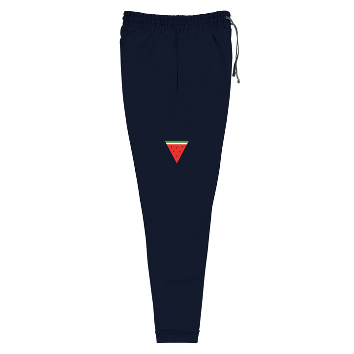 Men Joggers - Triangle Watermelon, J. Navy Right Leg