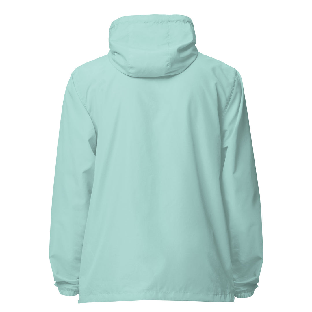Men lightweight zip up windbreaker - Free Palestine, Lightweight Zip Up Windbreaker Aqua White Zipper