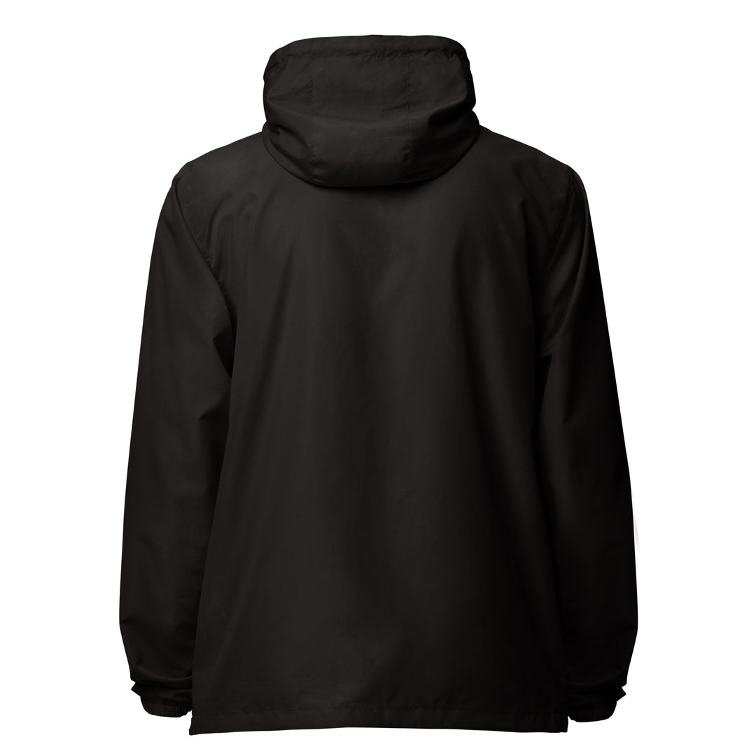 Men lightweight zip up windbreaker - Palestine Flag, Lightweight Zip Up Windbreaker Black