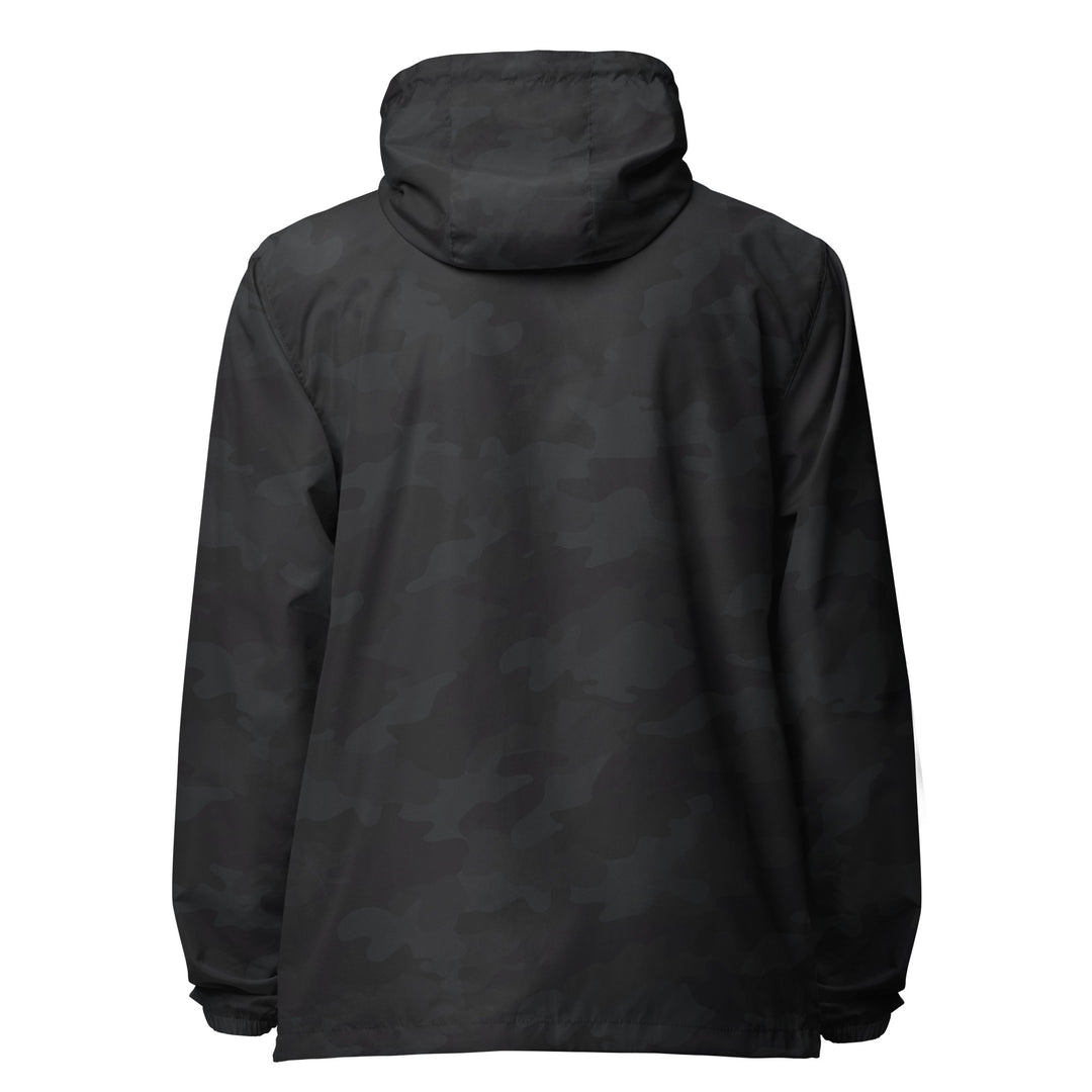 Men lightweight zip up windbreaker - Palestine Flag, Lightweight Zip Up Windbreaker Black Camo