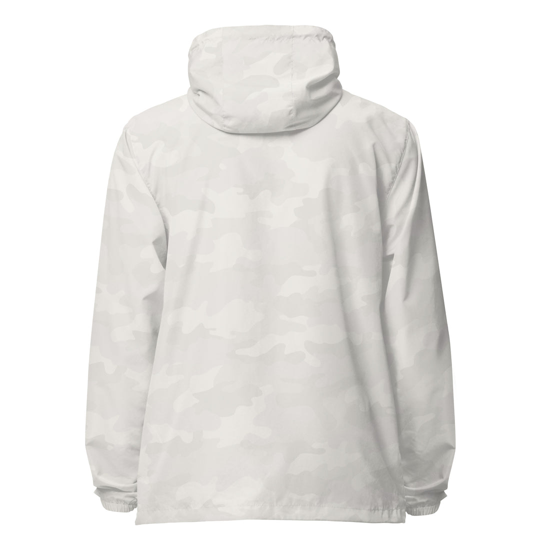 Men lightweight zip up windbreaker - Palestine Flag, Lightweight Zip Up Windbreaker White Camo