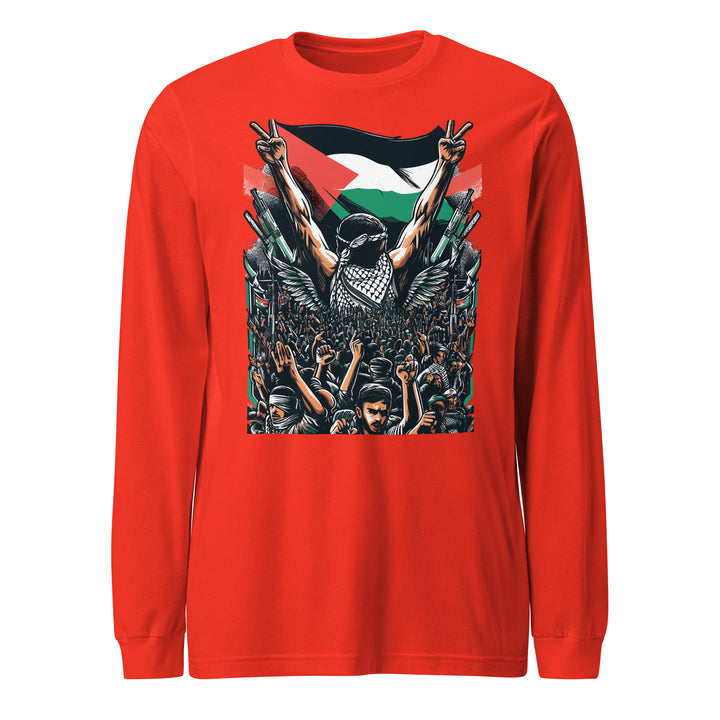 Men Long Sleeve Tee - Art by Moh, Poppy