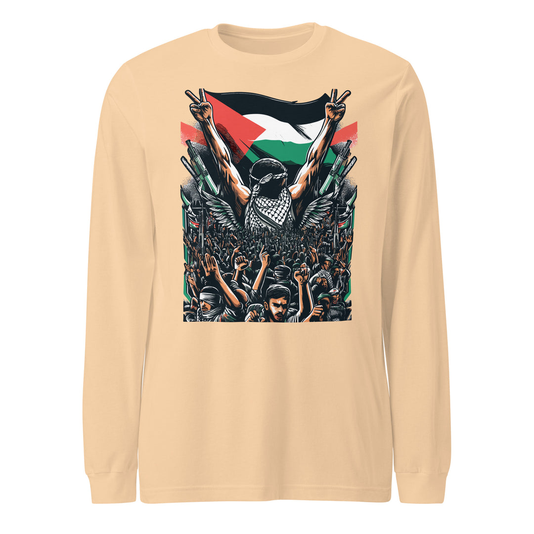 Men Long Sleeve Tee - Art by Moh, Sand Dune