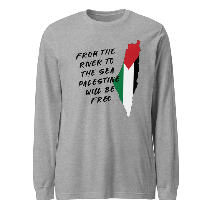 Men Long Sleeve Tee - From the River, Heather