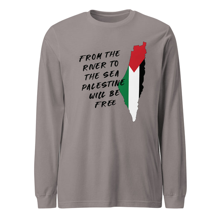 Men Long Sleeve Tee - From the River, Storm