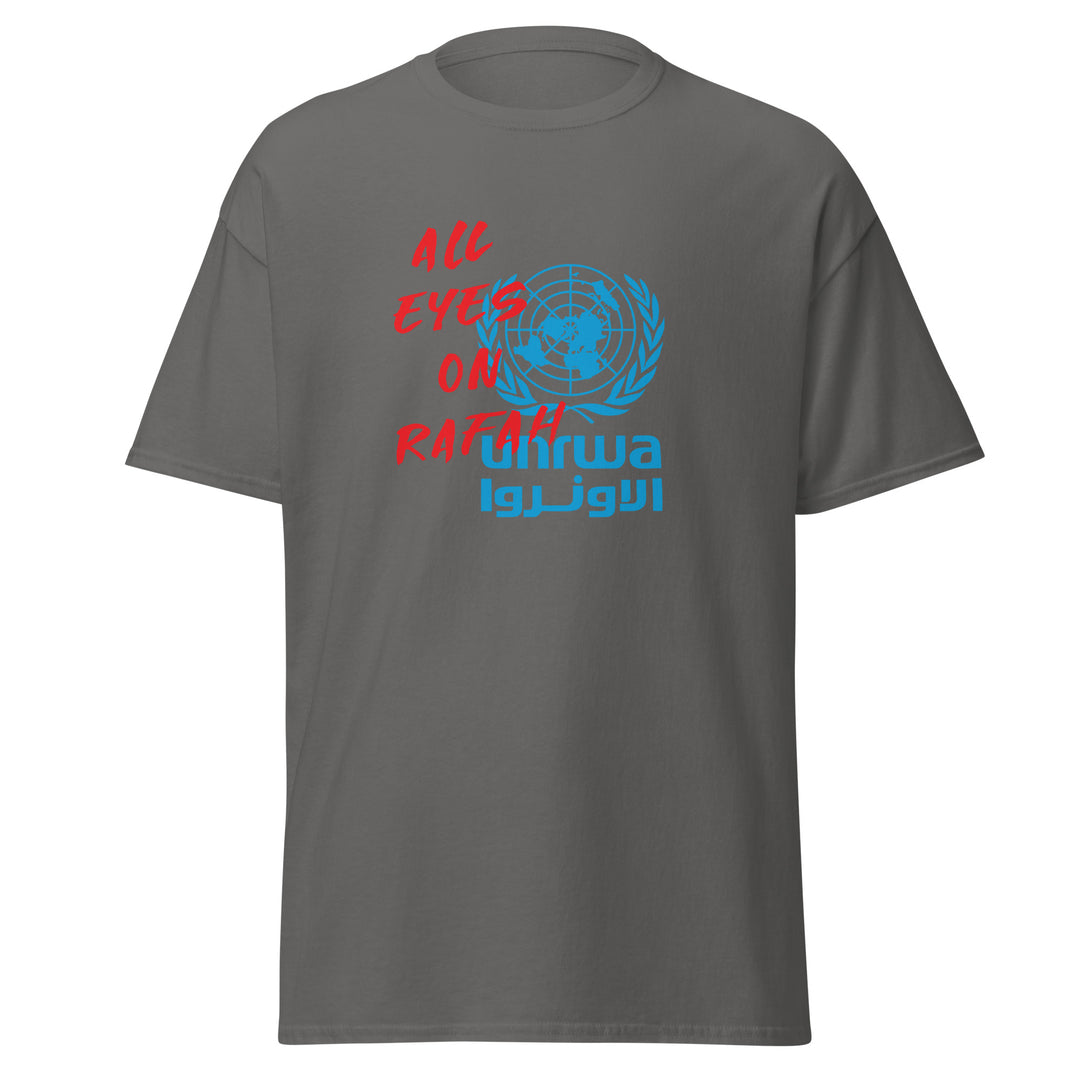 Men’s Classic Tee - All Eyes on Rafah, Charcoal