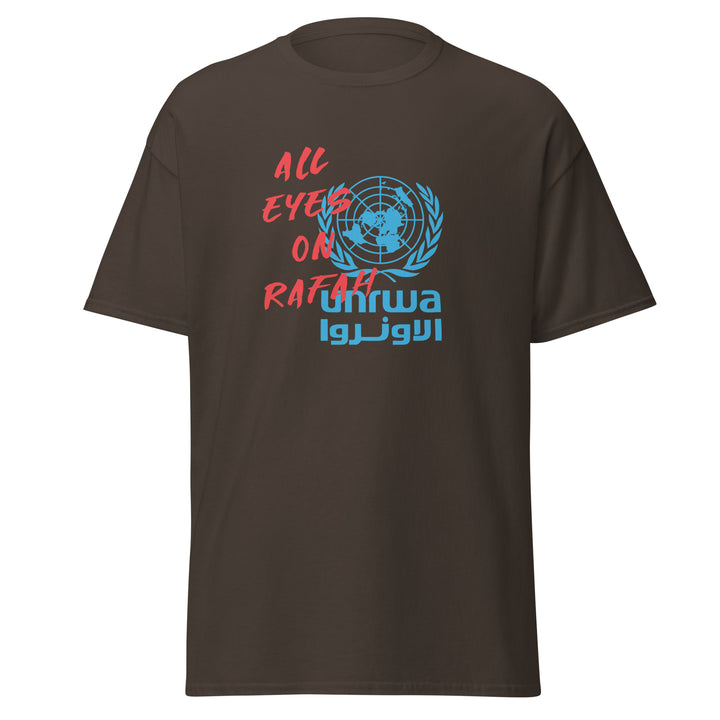 Men’s Classic Tee - All Eyes on Rafah, Dark Chocolate