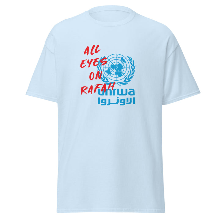 Men’s Classic Tee - All Eyes on Rafah, Light Blue