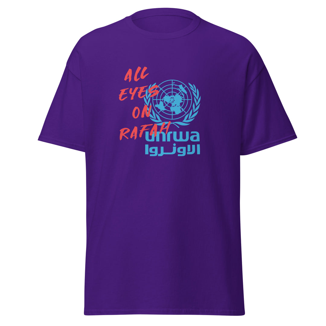 Men’s Classic Tee - All Eyes on Rafah, Purple