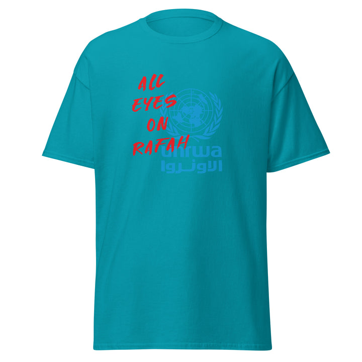 Men’s Classic Tee - All Eyes on Rafah, Tropical Blue