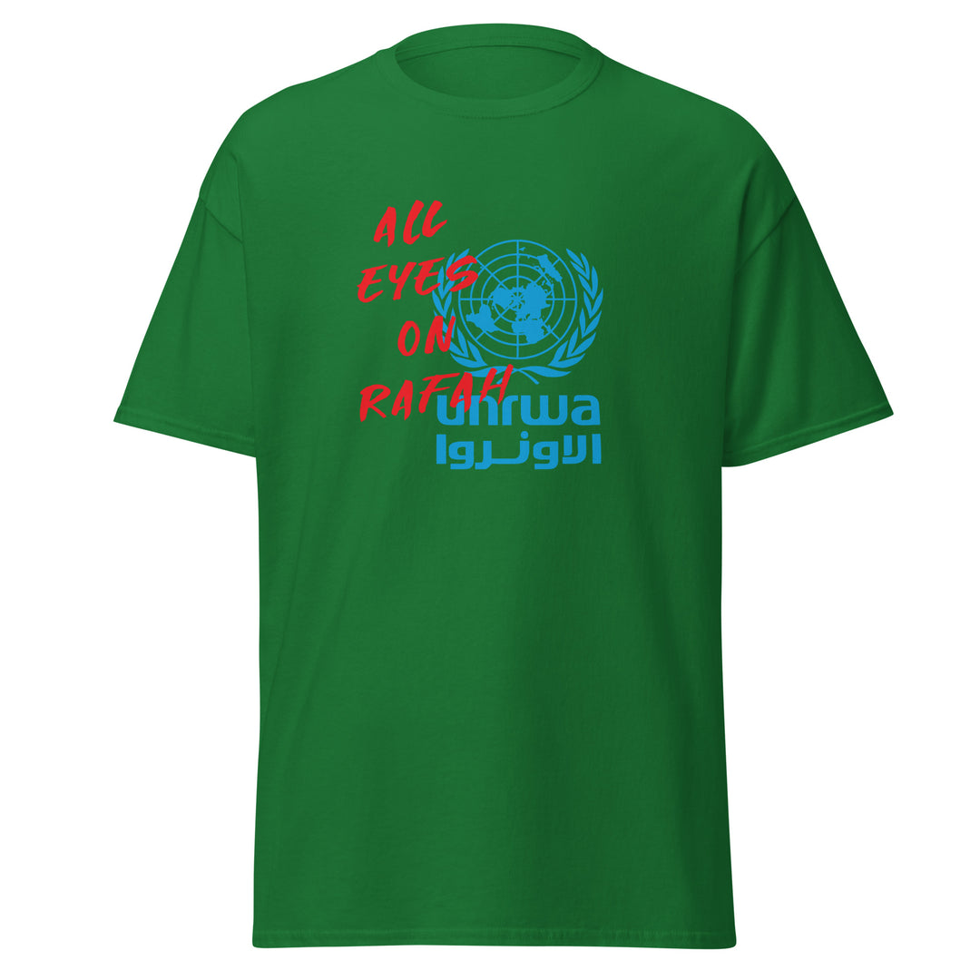 Men’s Classic Tee - All Eyes on Rafah, Turf Green