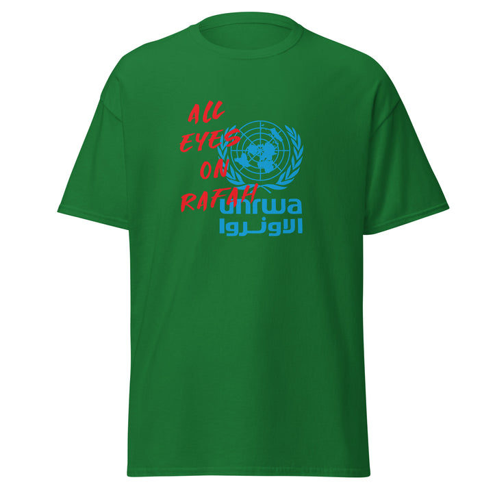Men’s Classic Tee - All Eyes on Rafah, Turf Green