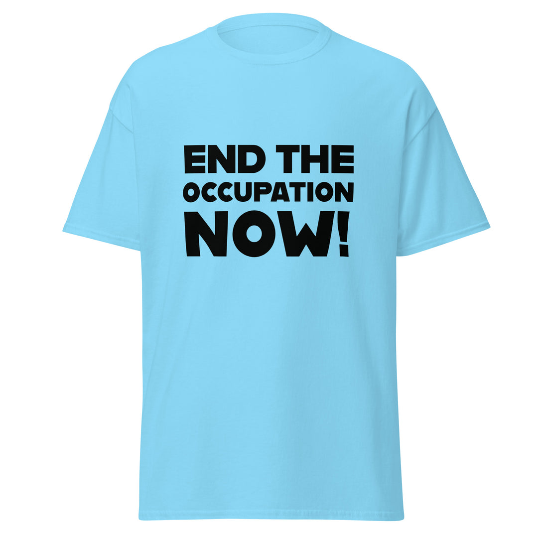 Men’s Classic Tee - End the Occupation Now!, Sky