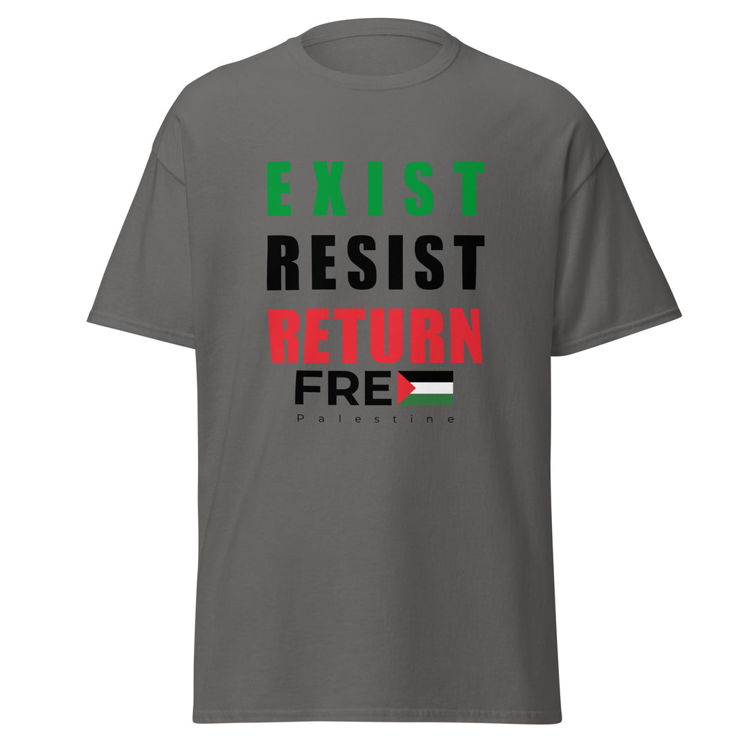 Men’s Classic Tee - Exist. Resist. Return., Charcoal