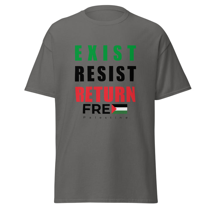 Men’s Classic Tee - Exist. Resist. Return., Charcoal