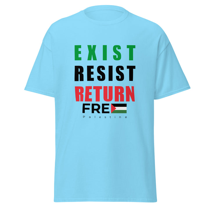 Men’s Classic Tee - Exist. Resist. Return., Sky