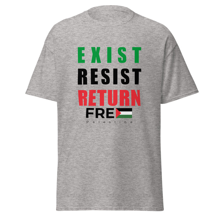 Men’s Classic Tee - Exist. Resist. Return., Sport Grey