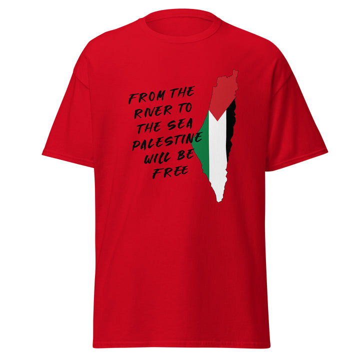 Men’s Classic Tee - From the River to the Sea, Red