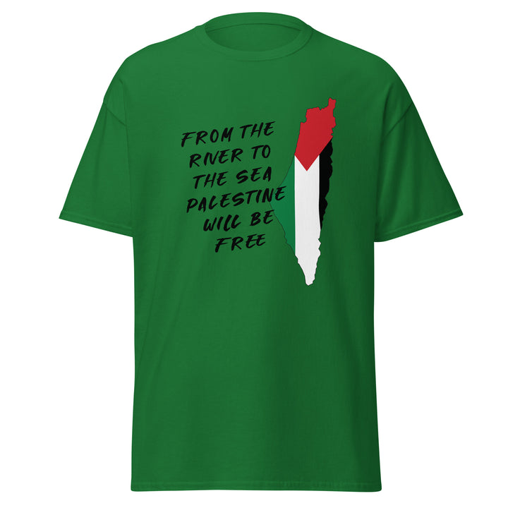 Men’s Classic Tee - From the River to the Sea, Turf Green