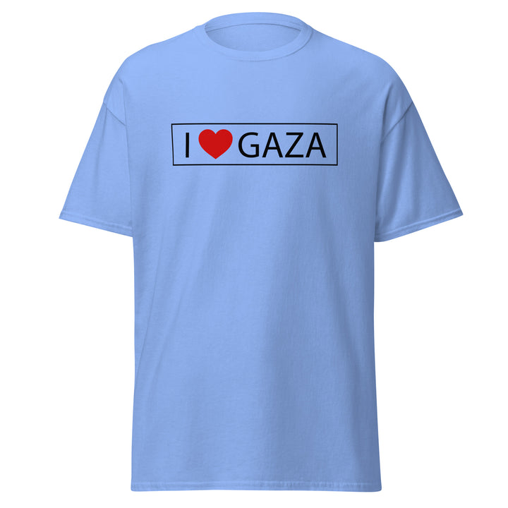 Men’s Classic Tee - I Love Gaza, Carolina Blue