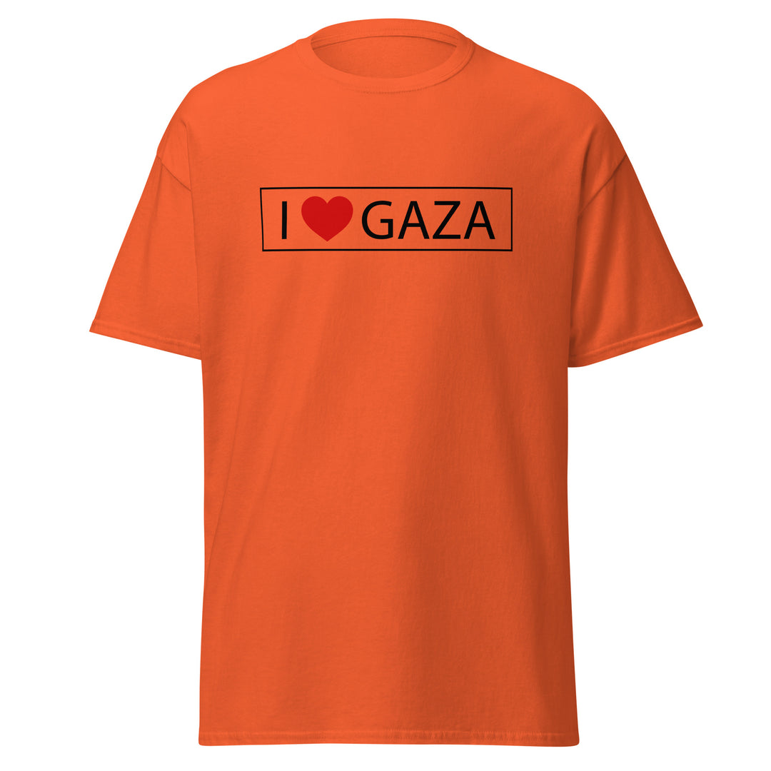 Men’s Classic Tee - I Love Gaza, Orange