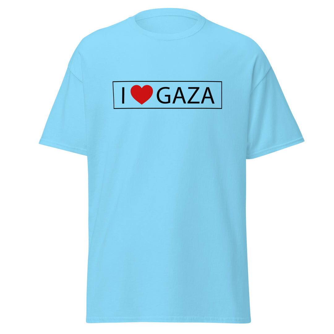 Men’s Classic Tee - I Love Gaza, Sky