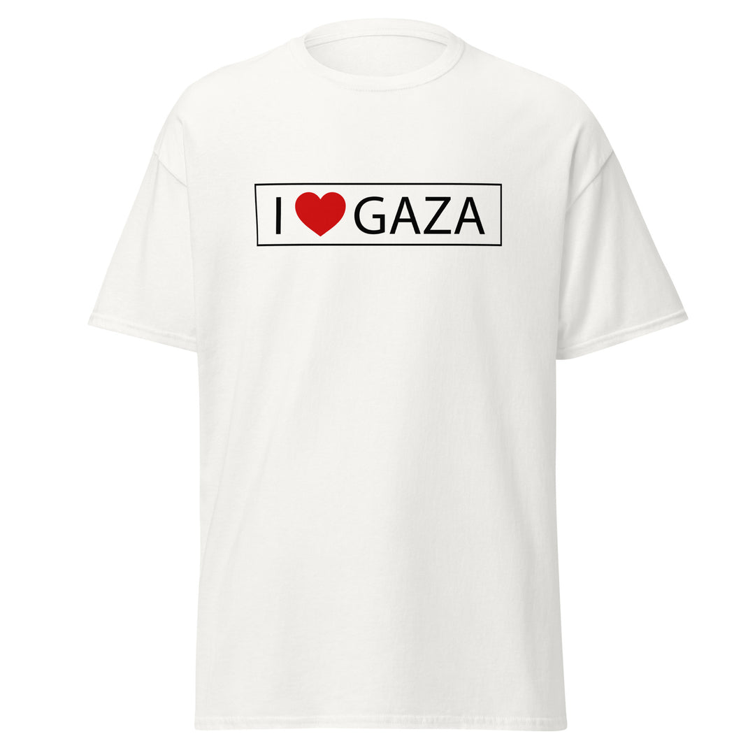 Men’s Classic Tee - I Love Gaza, White