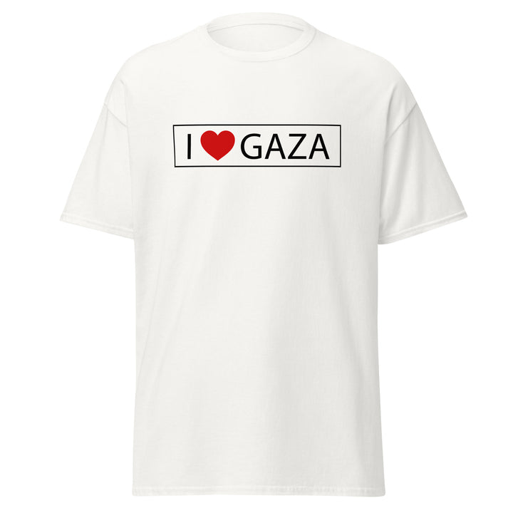 Men’s Classic Tee - I Love Gaza, White