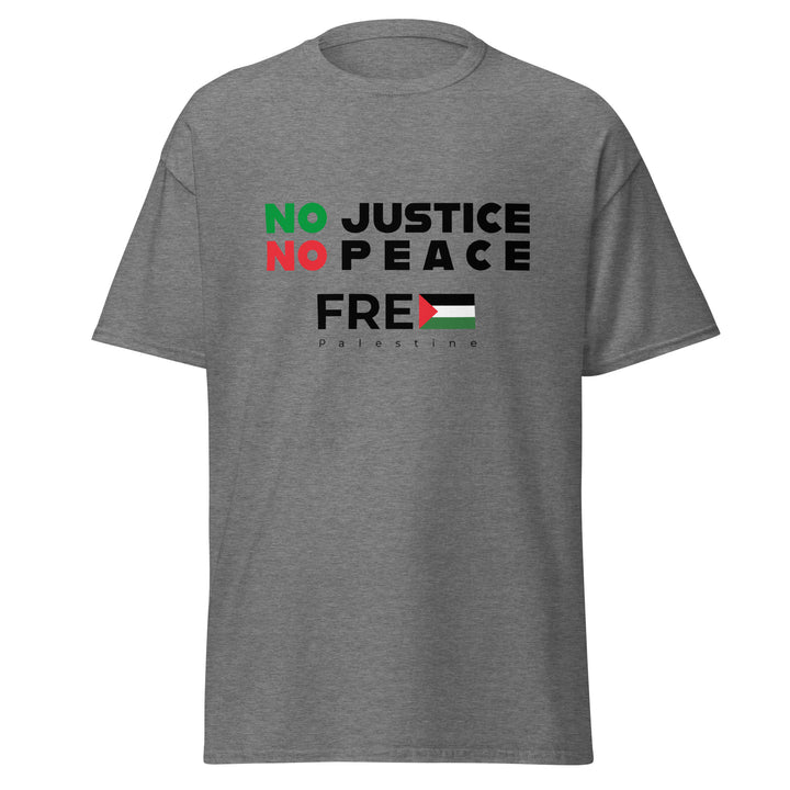Men’s Classic Tee - No Justice No Peace, Graphite Heather