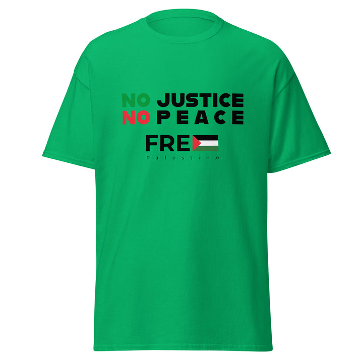 Men’s Classic Tee - No Justice No Peace, Irish Green