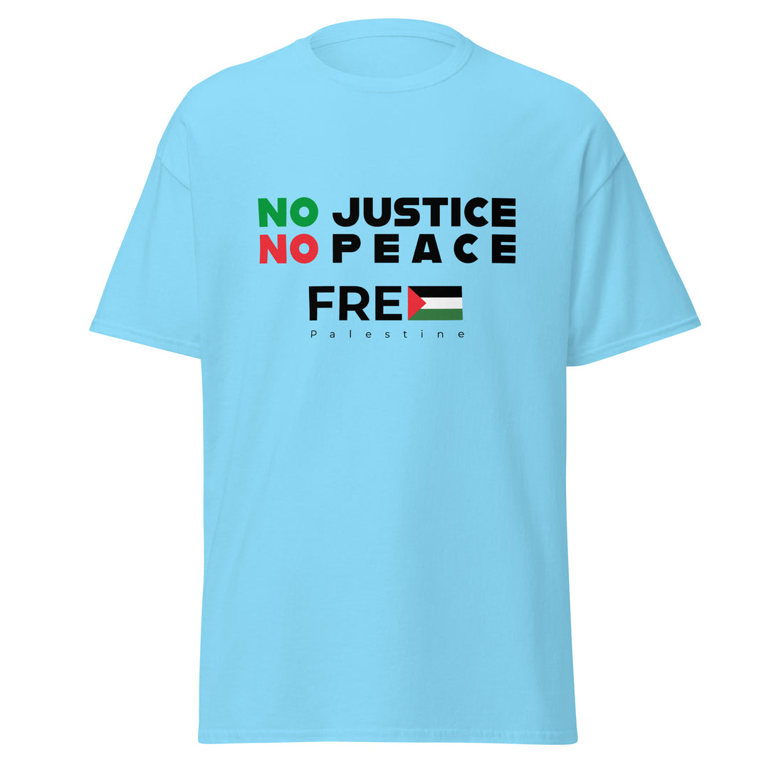 Men’s Classic Tee - No Justice No Peace, Sky