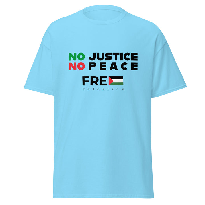 Men’s Classic Tee - No Justice No Peace, Sky