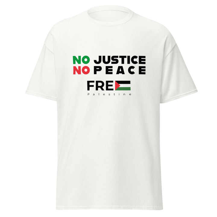 Men’s Classic Tee - No Justice No Peace, White