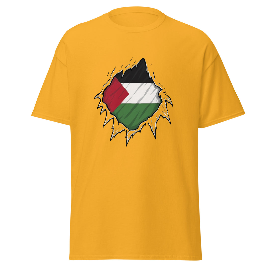Men’s Classic Tee - Palestine Hero, Gold