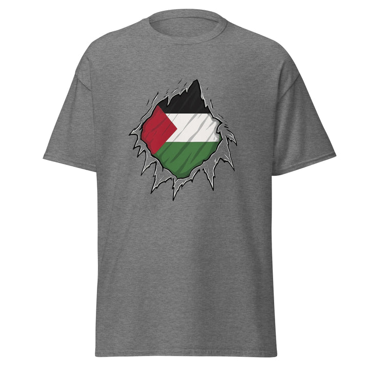Men’s Classic Tee - Palestine Hero, Graphite Heather