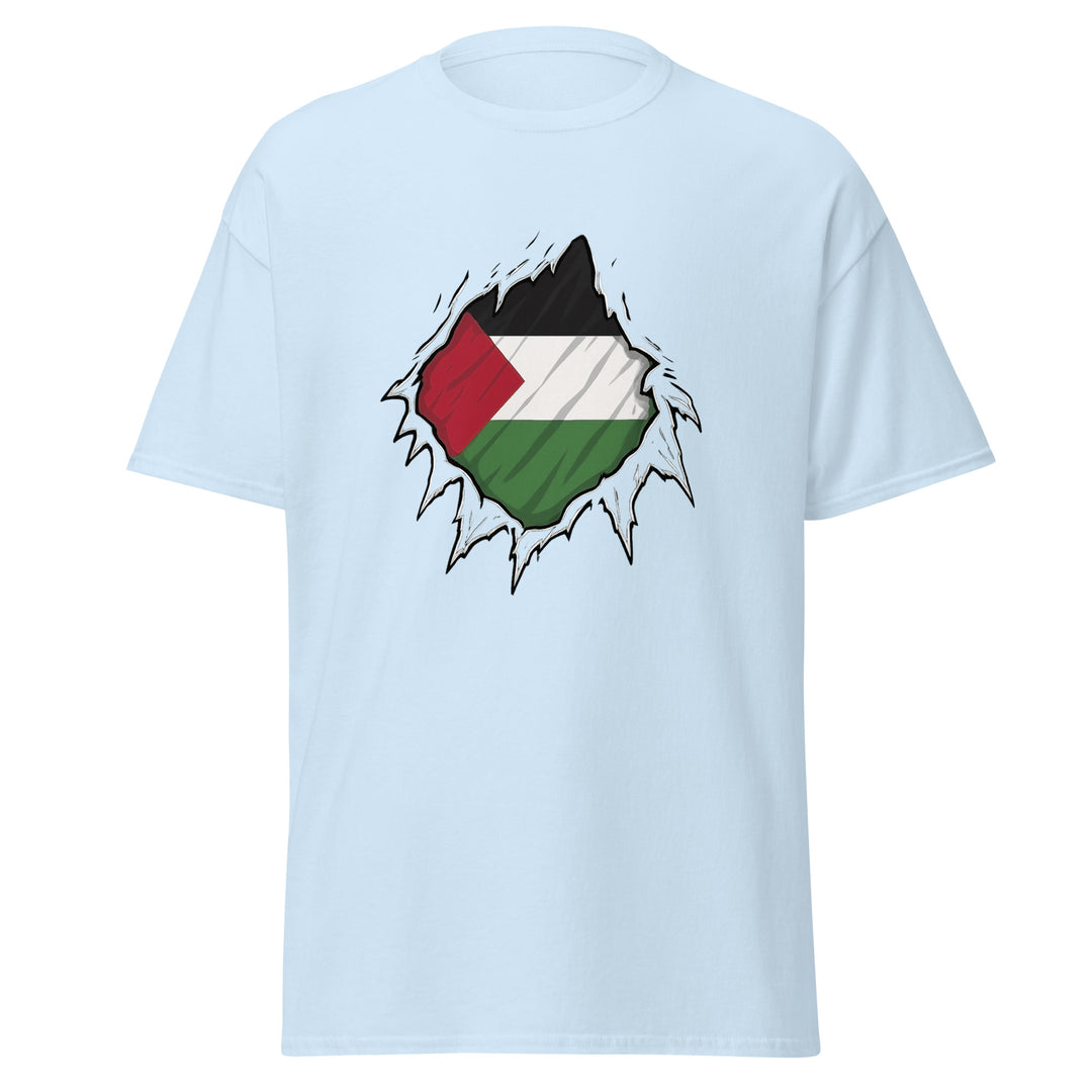 Men’s Classic Tee - Palestine Hero, Light Blue