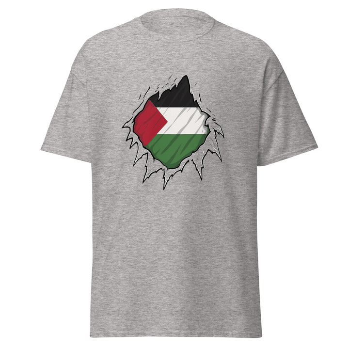 Men’s Classic Tee - Palestine Hero, Sport Grey