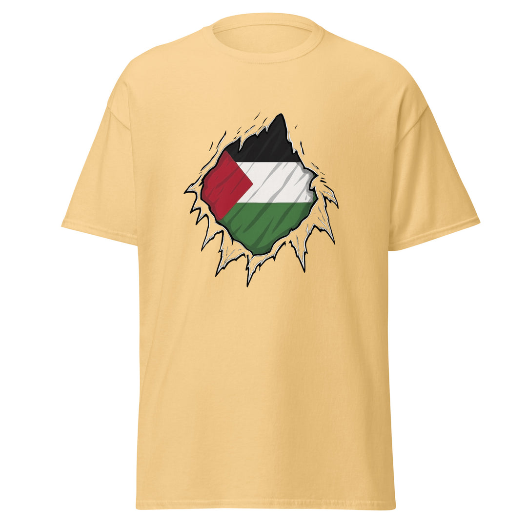 Men’s Classic Tee - Palestine Hero, Yellow Haze